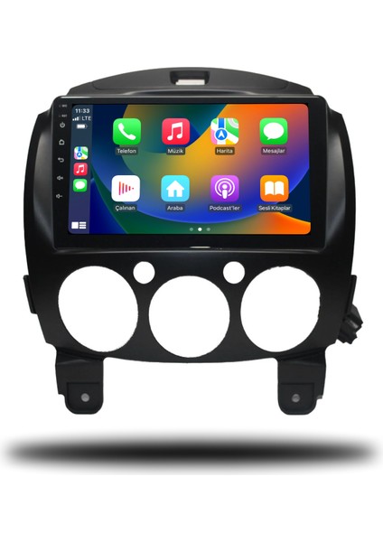 Mazda 2 Android Carplay Multimedya 2009-2013 6gb Ram + 128GB Hafıza + 8 Çekirdek