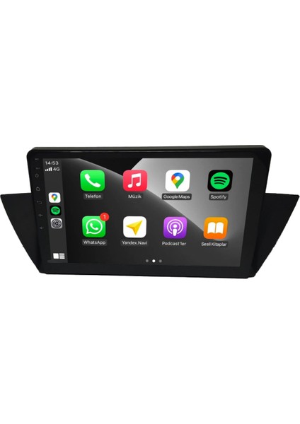 Bmw X1 Android Carplay Multimedya 2010-2014 6gb Ram + 128GB Hafıza + 8 Çekirdek