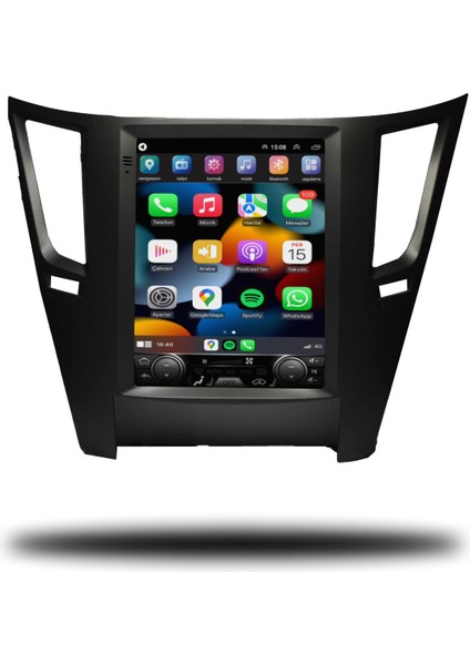 Subaru Legacy Tesla Ekran Android Carplay Multimedya 2010-2014 4gb Ram + 64GB Hafıza + 8 Çekirdek