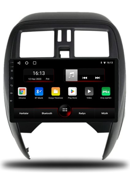 Nissan Micra Android Carplay Multimedya 2014-2018 6gb Ram + 128GB Hafıza + 8 Çekirdek