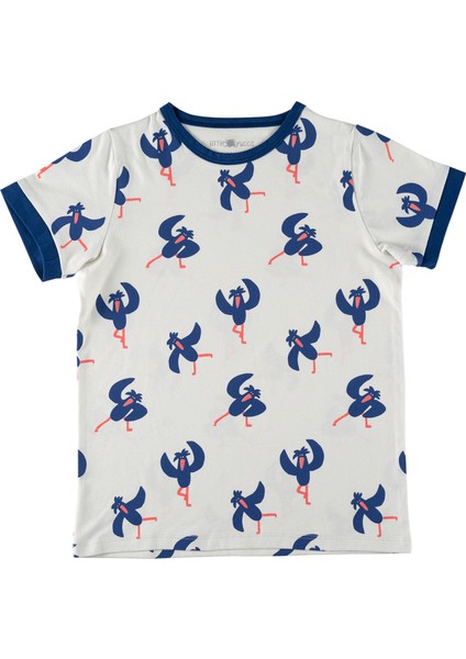 "sporty" Organik Pamuk Tshirt - Gece Mavi