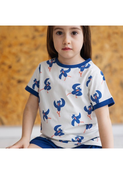 "sporty" Organik Pamuk Tshirt - Gece Mavi fiyatları