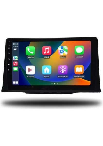 Citroen Berlingo Android Carplay Multimedya 4gb Ram + 64GB Hafıza + 8 Çekirdek