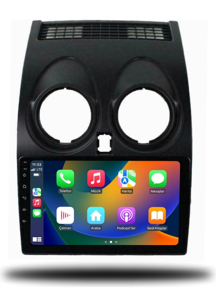 Nissan Qashqai Android Carplay Multimedya 2007-2013 6gb Ram + 128GB Hafıza + 8 Çekirdek