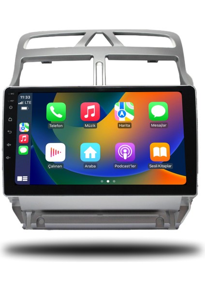 Peugeot 307 Android Carplay Multimedya 2001-2008 6gb Ram + 128GB Hafıza + 8 Çekirdek