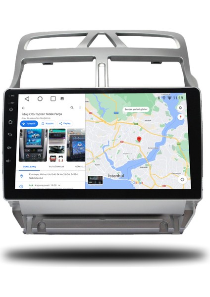 Peugeot 307 Android Carplay Multimedya 2001-2008 6gb Ram + 128GB Hafıza + 8 Çekirdek