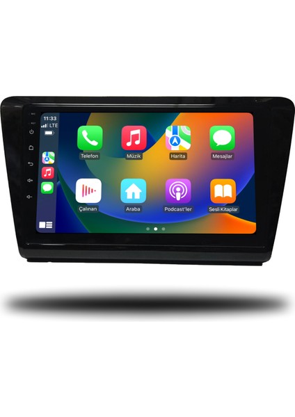 Skoda Rapid Android Carplay Multimedya 2013-2018 6gb Ram + 128GB Hafıza + 8 Çekirdek