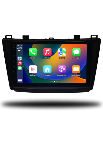 Mazda 3 Android Carplay Multimedya 2010-2013 2gb Ram + 32GB Hafıza + 4 Çekirdek