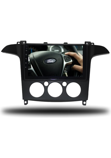 Ford S-Max Android Carplay Multimedya 2006-2014 Manuel Klima 6gb Ram + 128GB Hafıza + 8 Çekirdek