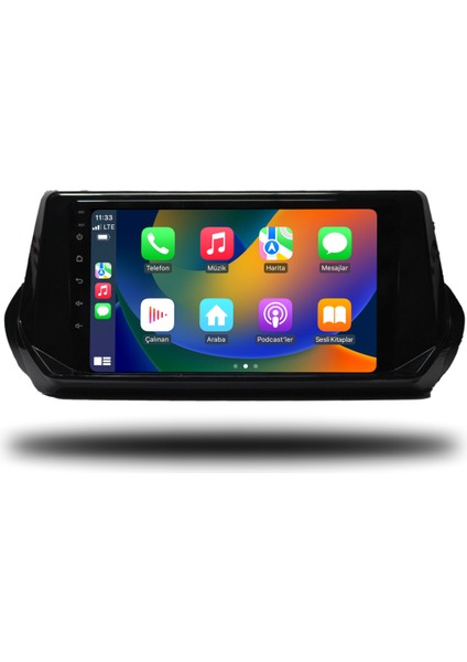 Peugeot 2008 Android Carplay Multimedya 2020-2022 2gb Ram + 32GB Hafıza + 4 Çekirdek