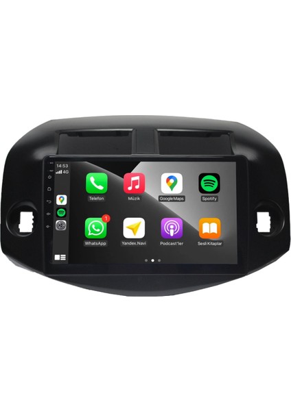 Toyota Rav4 Android Carplay Multimedya 2007-2012 4gb Ram + 64GB Hafıza + 8 Çekirdek