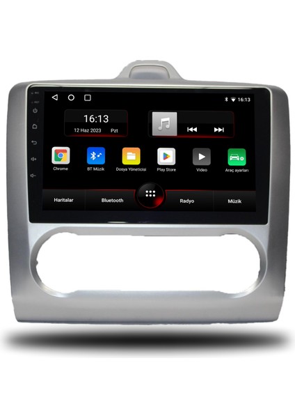 Ford Focus 2 Android Carplay Multimedya 2007-2011 Dijital Klima 6gb Ram + 128GB Hafıza + 8 Çekirdek