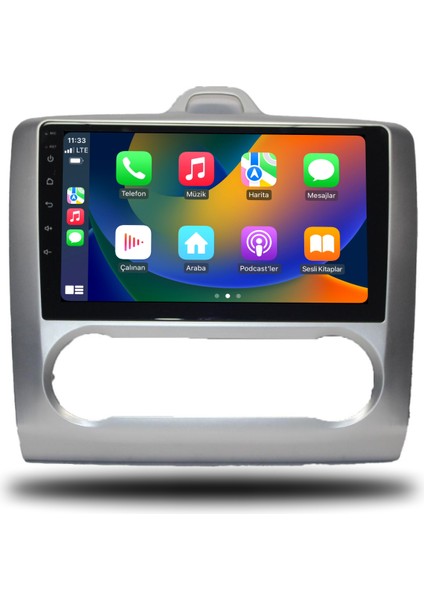 Ford Focus 2 Android Carplay Multimedya 2007-2011 Dijital Klima 6gb Ram + 128GB Hafıza + 8 Çekirdek