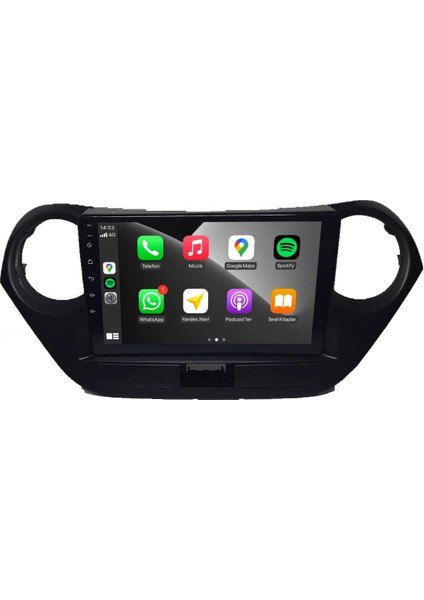 Hyundai I10 Android Carplay Multimedya 2013-2019 4gb Ram + 64GB Hafıza + 8 Çekirdek