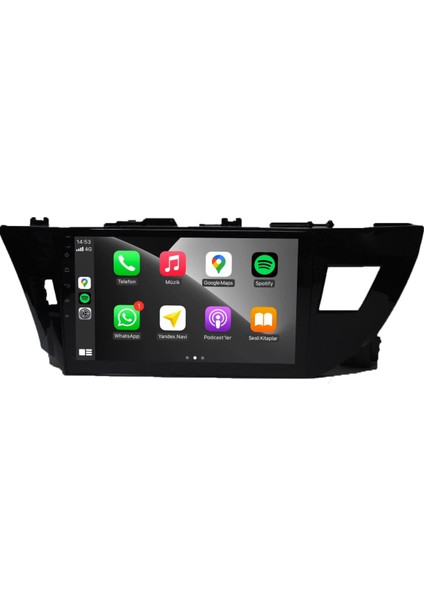 Toyota Corolla Android Carplay Multimedya 2013-2015 6gb Ram + 128GB Hafıza + 8 Çekirdek
