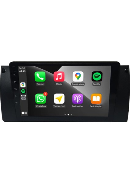 Bmw E39 Android Carplay Multimedya 1995-2003 6gb Ram + 128GB Hafıza + 8 Çekirdek