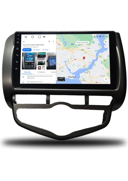 Honda Jazz Android Carplay Multimedya 2002-2008 Dijital Klima 4gb Ram + 64GB Hafıza + 8 Çekirdek