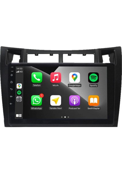 Toyota Yaris Android Carplay Multimedya 2007-2011 4gb Ram + 64GB Hafıza + 8 Çekirdek