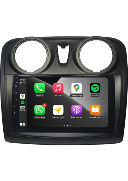 Dacia Sandero Android Carplay Multimedya 2010-2021 2gb Ram + 32GB Hafıza + 4 Çekirdek