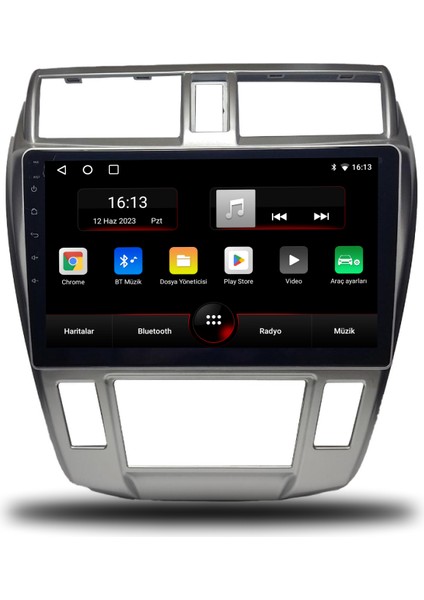 Honda City Android Carplay Multimedya 2009-2012 Dijital Klima 6gb Ram + 128GB Hafıza + 8 Çekirdek