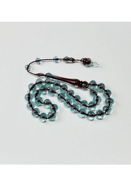 Özel Çatlak Desen Toz Kehribar Tesbih