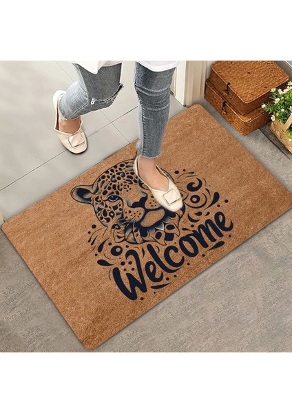 Vahşi Zarafet Jaugar Welcome Kapı Önü Paspası 45X70CM