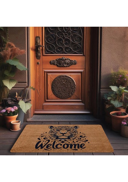 Vahşi Zarafet Jaugar Welcome Kapı Önü Paspası 45X70CM