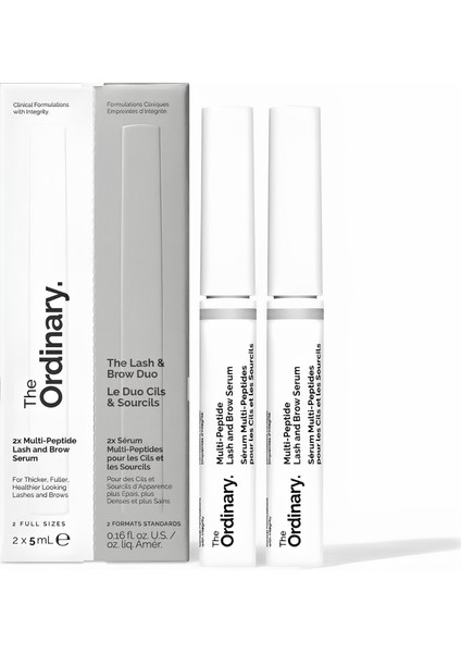 The Ordinary Yoğunluk Arttırıcı İkili Kaş ve Kirpik Serumu - Multi Peptide