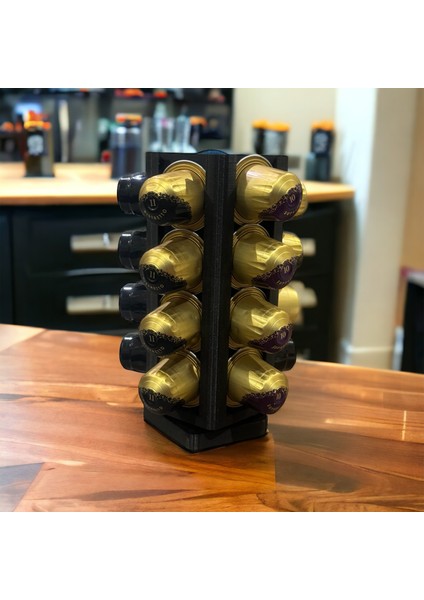 Nespresso ve Starbucks Uyumlu Kapsül Kahve Tutucu - Hareketli Dönebilen Kapsül Kahve Standı Kaps