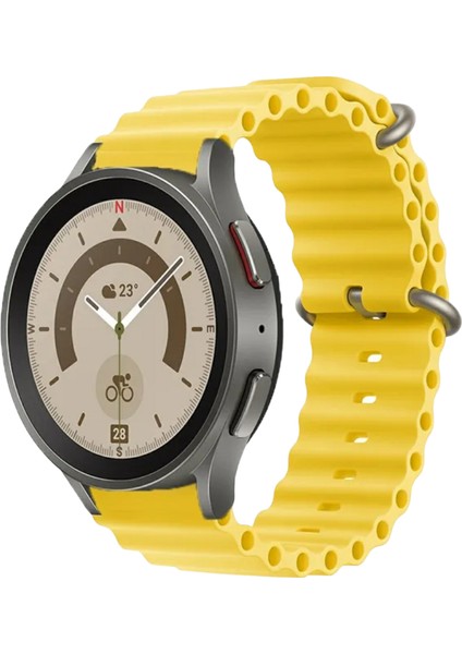 20 mm Universal Ocean Silikon Kordon Sarı