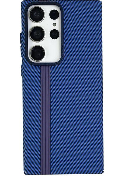 Samsung Galaxy S24 Ultra Kılıf Carbon Fiber Magsafe Özellikli