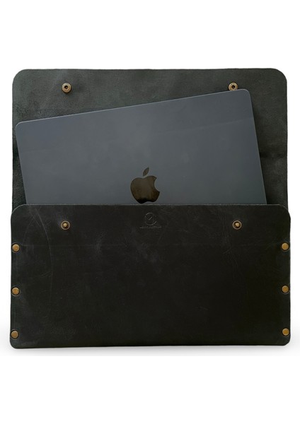 Mess Collection El Yapımı Hakiki & Gerçek Deri Macbook Kılıfı, MacBook Air 13 inç ve MacBook Pro 13.3 inç Kılıfı, MacBook Çantası