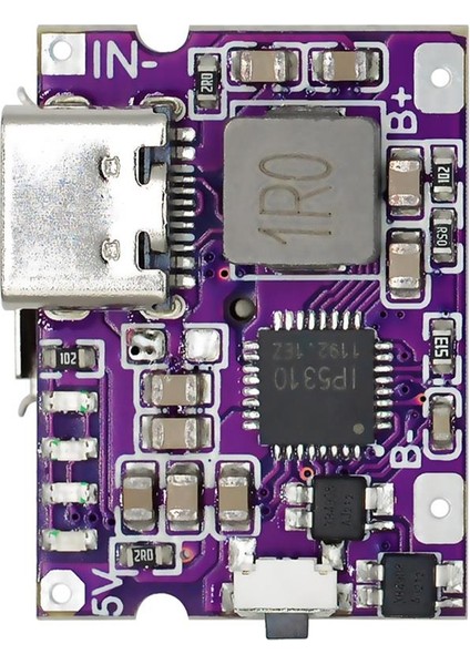 5V 3.1A LED Göstergeli Type-C 18650 Lipo,li-Ion Pil Sarj Devresi(Sarj Korumalı)