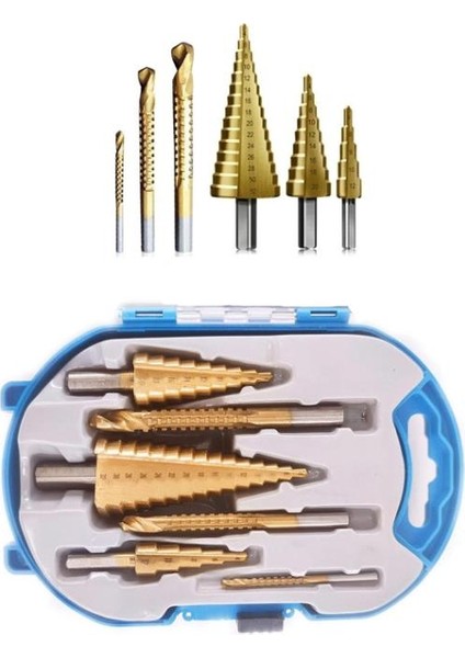 Plastik Kutulu Kademeli Sac Delme Takımı 6 Parça