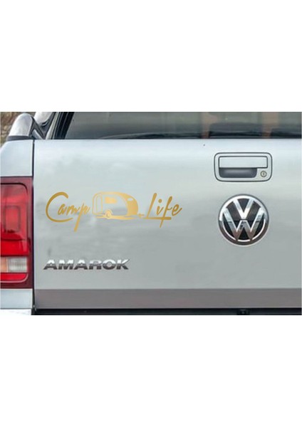 Camp Life, Kamp Hayatı Karavan Sticker Q41