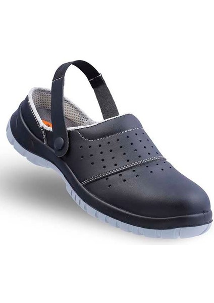 Slipper 210-03 S1 Siyah Sandalet Iş Ayakkabısı Çelik Burun Jeriko Taban