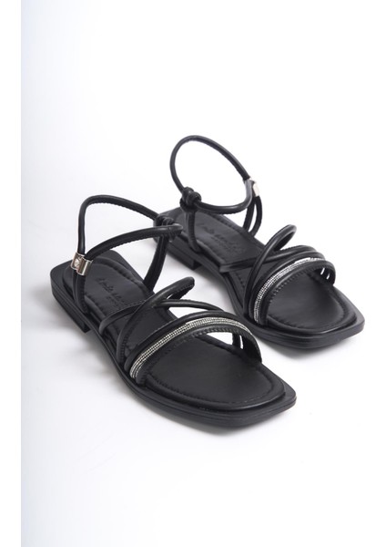 ARTI ARTI AYAKKABI MİA026-1511 Günlük Kadın Siyah Tatil Sandaleti modelleri