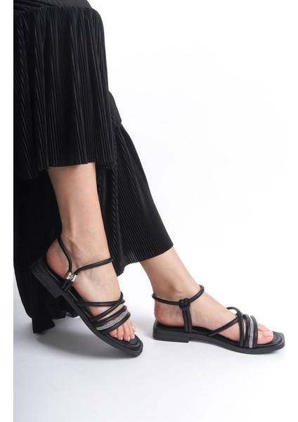 ARTI ARTI AYAKKABI MİA026-1511 Günlük Kadın Siyah Tatil Sandaleti fırsatları