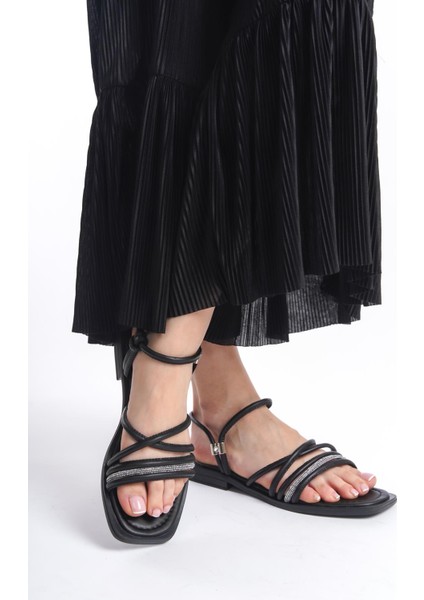 ARTI ARTI AYAKKABI MİA026-1511 Günlük Kadın Siyah Tatil Sandaleti indirimleri