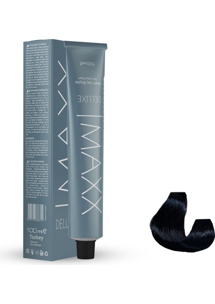 Tüp Boya 1.0 Siyah 60 Ml X 3 Adet + Sıvı Oksidan 3 Adet