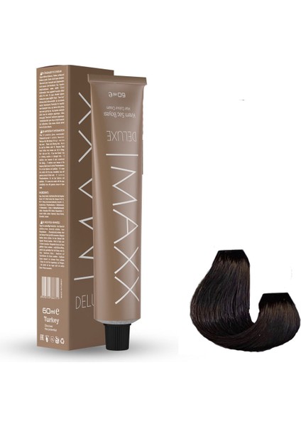 Tüp Boya 5.0 Açık Kahve 60 Ml X 3 Adet + Sıvı Oksidan 3 Adet