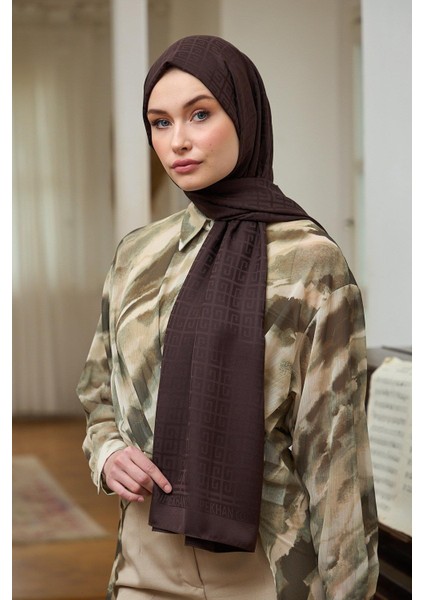Yaz Işıltısı Koleksiyonu İpeksi Jakar Şal Acı Kahve 9016-11 fiyatları