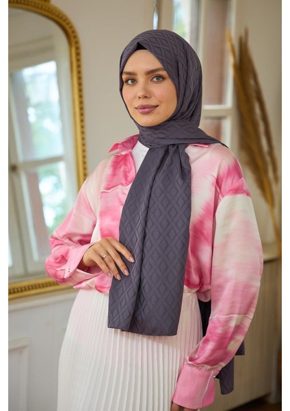 Yaz Işıltısı Koleksiyonu İpeksi Jakar Şal Arsenik 9015-16