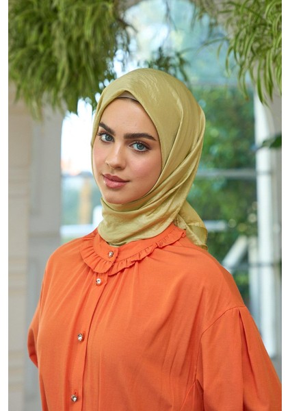 Düz Desen Vual Eşarp Keten Vual Ipek Eşarp - 10100-02