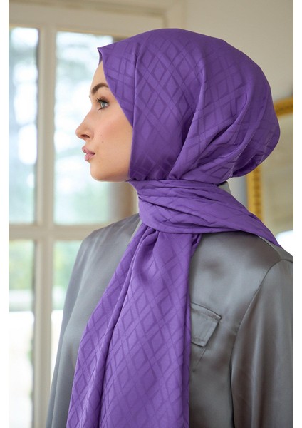 Yaz Işıltısı Koleksiyonu İpeksi Jakar Şal Lavanta 9015-19 modelleri