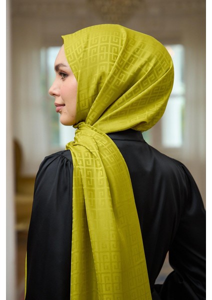 Yaz Işıltısı Koleksiyonu Ipeksi Jakar Şal Yağ Yeşili 9016-07 fırsatları