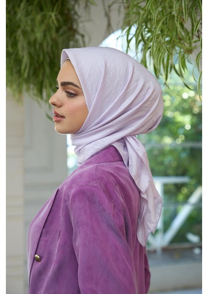 Düz Desen Vual Eşarp Lila Vual Ipek Eşarp - 10100-09 modelleri