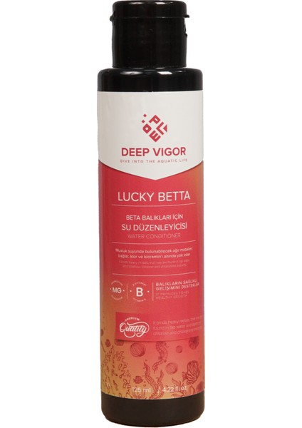 - Lucky Betta 125 ml -Beta Balıkları Için Su Düzenleyicisi + Yara Bakımı