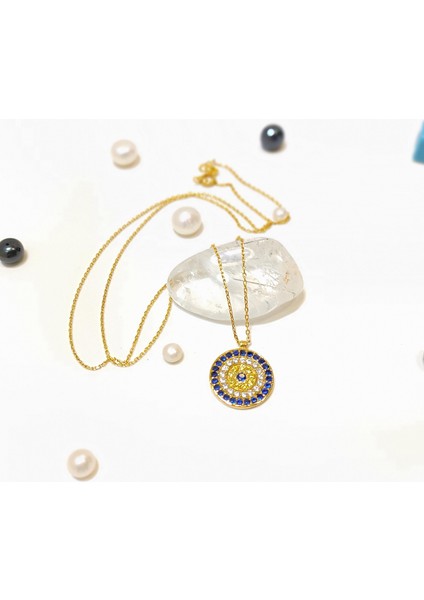 Sosyete Göz Kolye 14 Ayar Altın Hd Videolu