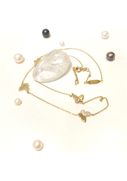 Kelebekler Kolye 14 Ayar Altın Hd Videolu fiyatları